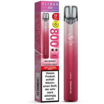 Elfbar 800 Einweg E-Zigarette – Red Berries Elfbar 800 Einweg E-Zigarette – Red Berries