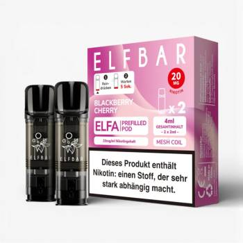 Elfbar ELFA – Blackberry Cherry – Prefilled Pod 2er Pack Elfbar ELFA – Blackberry Cherry – Prefilled Pod 2er Pack