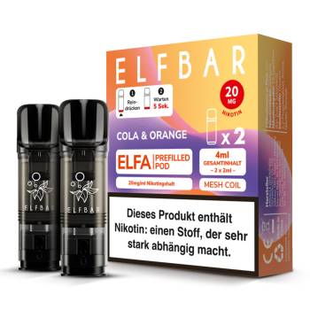 Elfbar ELFA – Cola & Orange – Prefilled Pod 2er Pack