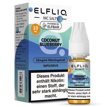 Elfbar ELFLIQ Coconut Blueberry NicSalt Liquid 10ml / 10mg