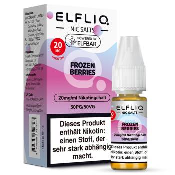 Elfbar ELFLIQ Frozen Berries NicSalt Liquid 10ml / 20mg Elfbar ELFLIQ Frozen Berries NicSalt Liquid 10ml / 20mg
