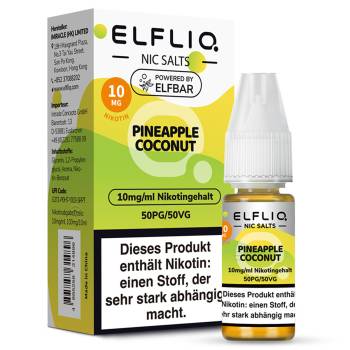 Elfbar ELFLIQ Pineapple Coconut NicSalt Liquid Elfbar ELFLIQ Pineapple Coconut NicSalt Liquid