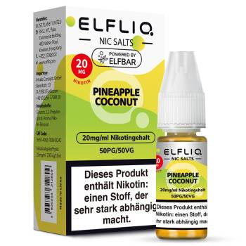 Elfbar ELFLIQ Pineapple Coconut NicSalt Liquid 10ml / 20mg Elfbar ELFLIQ Pineapple Coconut NicSalt Liquid 10ml / 20mg