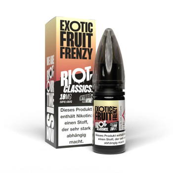 Exotic Fruit Frenzy NicSalt Liquid by Riot Squad 10ml / 10mg