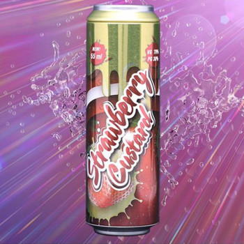 Fizzy Strawberry Custard (55ml) Plus e Liquid by Fizzy Juice