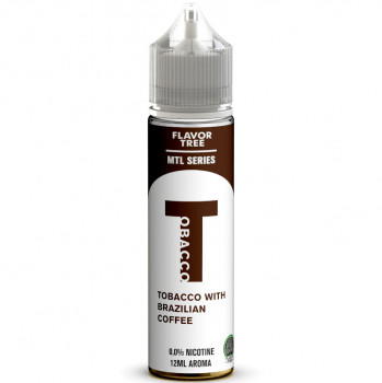 T Tobacco with Brazilian Coffee Aroma MTL Serie 12ml Longfill Aroma by Flavor Tree T Tobacco with Brazilian Coffee Aroma MTL Serie 12ml Longfill Aroma by Flavor Tree