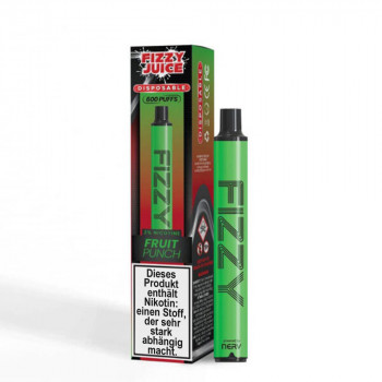 Fizzy Juice E-Zigarette 20mg 600 Züge 550mAh NicSalt Fruit Punch