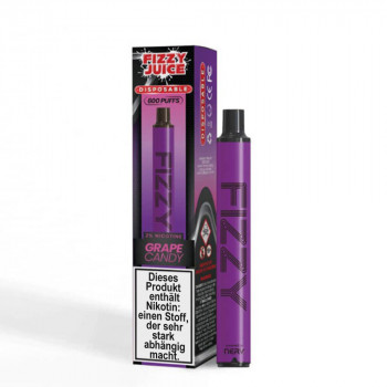 Fizzy Juice E-Zigarette 20mg 600 Züge 550mAh NicSalt Grape Candy