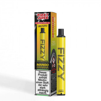 Fizzy Juice E-Zigarette 20mg 600 Züge 550mAh NicSalt Mango Banana