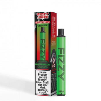 Fizzy Juice E-Zigarette 20mg 600 Züge 550mAh NicSalt Watermelon Guava