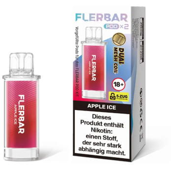 Flerbar – Apple Ice – Prefilled Pod 2er Pack 2ml 20mg NicSalt