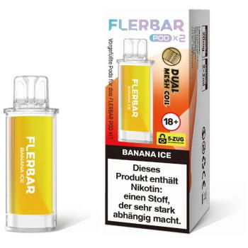 Flerbar – Banana Ice – Prefilled Pod 2er Pack 2ml 20mg NicSalt