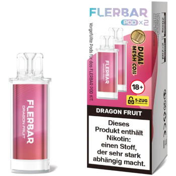 Flerbar – Dragon Fruit – Prefilled Pod 2er Pack 2ml 20mg