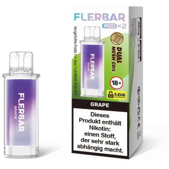 Flerbar – Grape – Prefilled Pod 2er Pack 2ml 20mg NicSalt