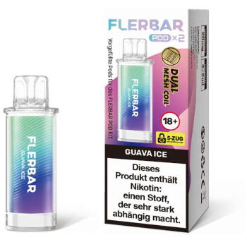 Flerbar – Guava Ice – Prefilled Pod 2er Pack 2ml 20mg NicSalt