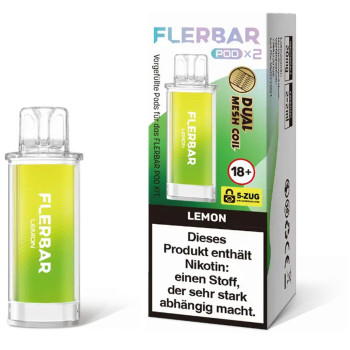 Flerbar – Lemon – Prefilled Pod 2er Pack 2ml 20mg NicSalt