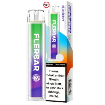 Flerbar M Blueberry E-Zigarette 20mg 600 Züge 550mAh