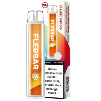 Flerbar M Caramel Tobacco E-Zigarette 20mg 600 Züge 550mAh