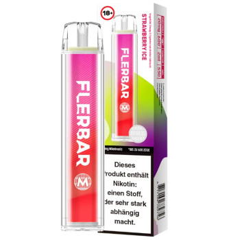 Flerbar M Strawberry Ice E-Zigarette 20mg 600 Züge 550mAh