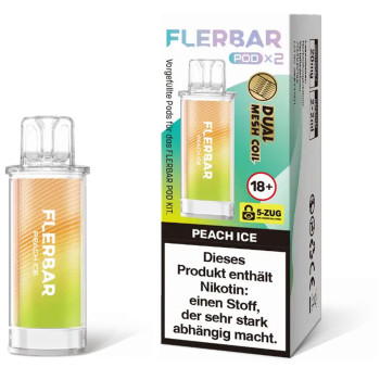 Flerbar – Peach Ice – Prefilled Pod 2er Pack 2ml 20mg NicSalt