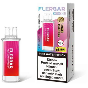 Flerbar – Pink Watermelon – Prefilled Pod 2er Pack 2ml 20mg NicSalt