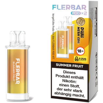 Flerbar – Summer Fruit – Prefilled Pod 2er Pack 2ml 20mg