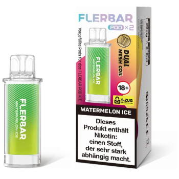 Flerbar – Watermelon Ice – Prefilled Pod 2er Pack 2ml 20mg NicSalt