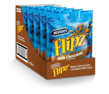 Flipz Milk Chocolate Covered Pretzels 6x 90g