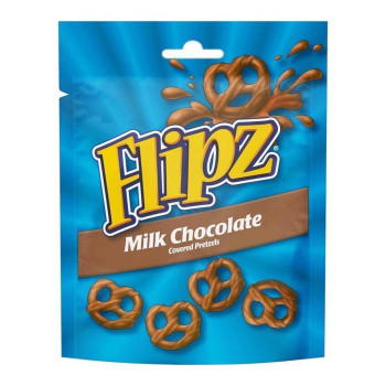 Flipz Milk Chocolate Covered Pretzels 90g