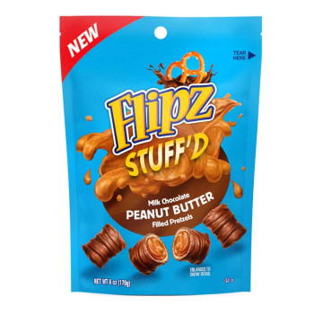 Flipz Stuff´d Milk Chocolate & Peanut Butter Filled Pretzels 170g