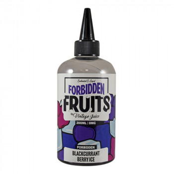 Blackcurrant Berry Ice 200ml Shortfill Liquid by Forbidden Fruits Blackcurrant Berry Ice 200ml Shortfill Liquid by Forbidden Fruits