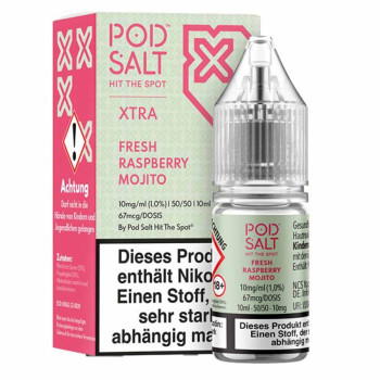 Fresh Raspberry Mojito NicSalt Liquid by Pod Salt Xtra