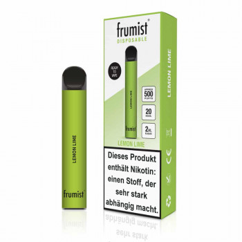 Frumist E-Zigarette 20mg 500 Züge 400mAh NicSalt Lemon Lime