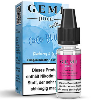 GEMI Juice by Kapka's Coco Blue NicSalt Liquid 10ml / 10mg