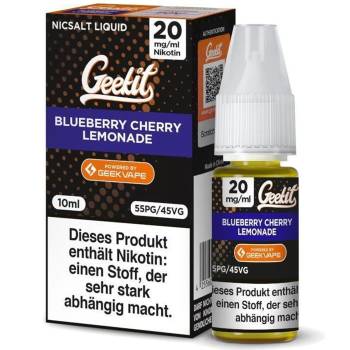 Geekit Blueberry Cherry Lemonade NicSalt Liquid