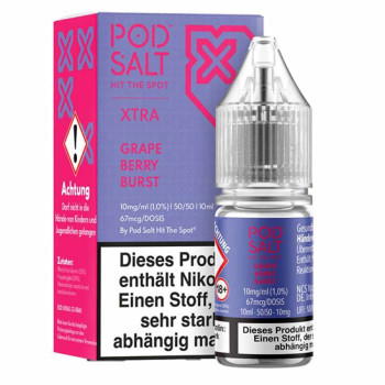 Grape Berry Burst NicSalt Liquid by Pod Salt Xtra