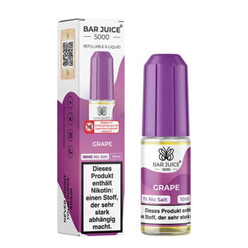 Grape NicSalt Liquid by Bar Juice 5000 10ml / 10mg