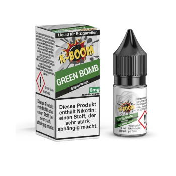 Green Bomb 10ml Liquid by K-Boom 6mg / 10ml