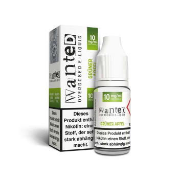 Grüner Apfel NicSalt Overdosed Liquid by Wanted 10ml / 10mg