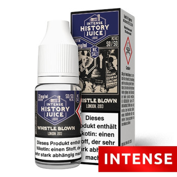 Whistle Blown Intense NicSalt Liquid by History Juice