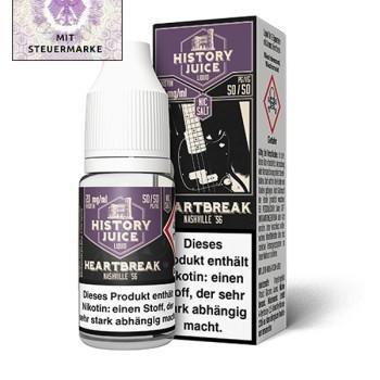 Heartbreak NicSalt Liquid by History Juice