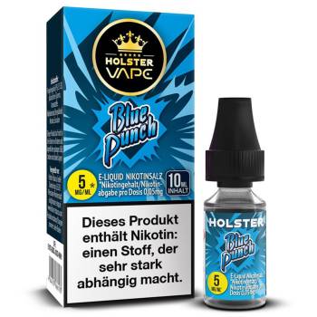 Holster Blue Punch NicSalt Liquid 10ml / 5mg Holster Blue Punch NicSalt Liquid 10ml / 5mg