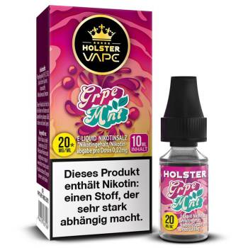 Holster Grpe Mnt NicSalt Liquid 10ml / 20mg Holster Grpe Mnt NicSalt Liquid 10ml / 20mg