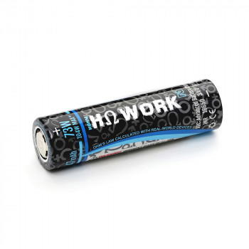 HohmTech Works² 18650 - 2620mAh, 3,6V - 3,7V Flat Top 35,8A ungeschützt