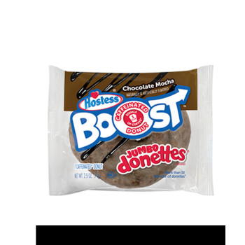 Hostess Jumbo Donettes Chocolate Macchiato Boost Caffeinated Donut 70g