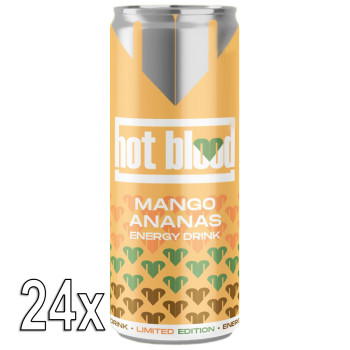 Hot Blood Mango Ananas Energy Drink 24x 250ml