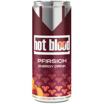 Hot Blood Pfirsich Energy Drink