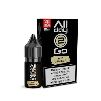 Hot Vanilla Hybrid NicSalt Liquid by Allday2Go 10ml / 20mg