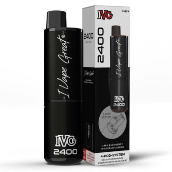 IVG 2400 4-Pod 1000mAh Prefilled Pod System Mod Schwarz