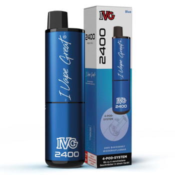 IVG 2400 4-Pod 1000mAh Prefilled Pod System Mod Blau